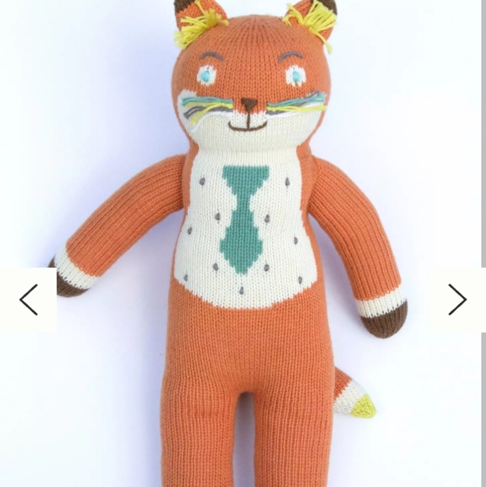 Anthro Blabla Red Fox Socks peru Plush Stuffed animal toy
